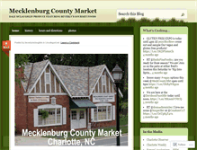 Tablet Screenshot of mecklenburgcountymarket.com